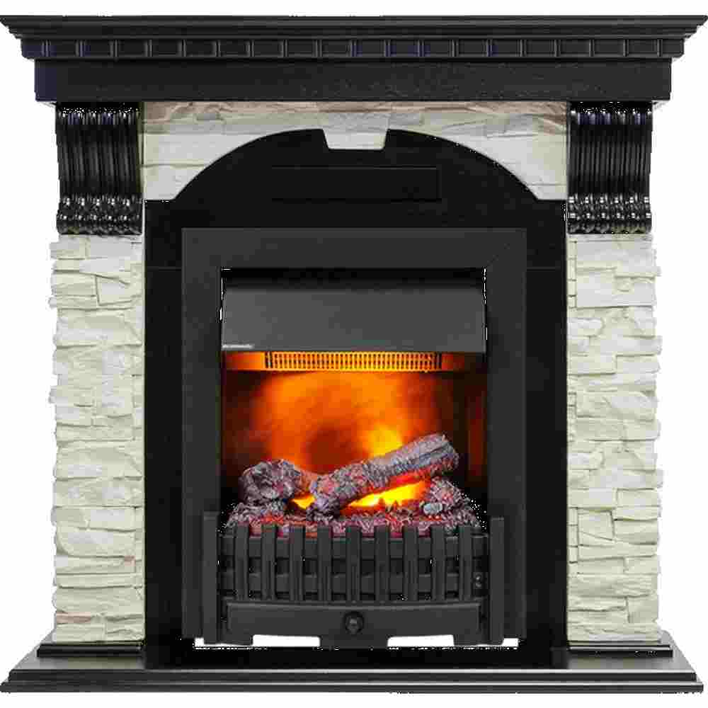 Каминокомплект Dimplex Dublin - Венге / Сланец белый с очагом Danville Black FB2