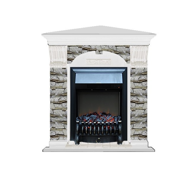 Каминокомплект Glenrich Арочный Алтай угловой (Fobos)