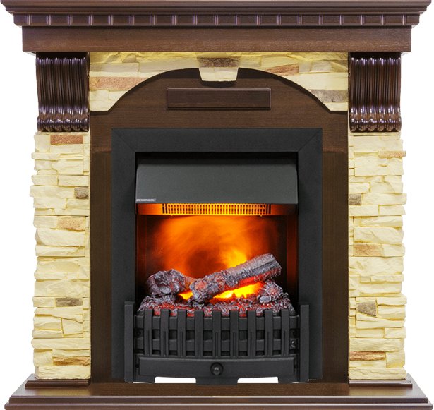 Каминокомплект Dimplex Dublin угловой - Темный дуб / Сланец с очагом Danville Black FB2