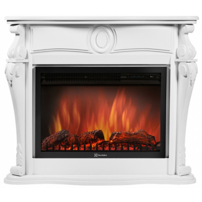 Каминокомплект Electrolux Ovatio 26/30 с очагом EFP/P-3020LS белый