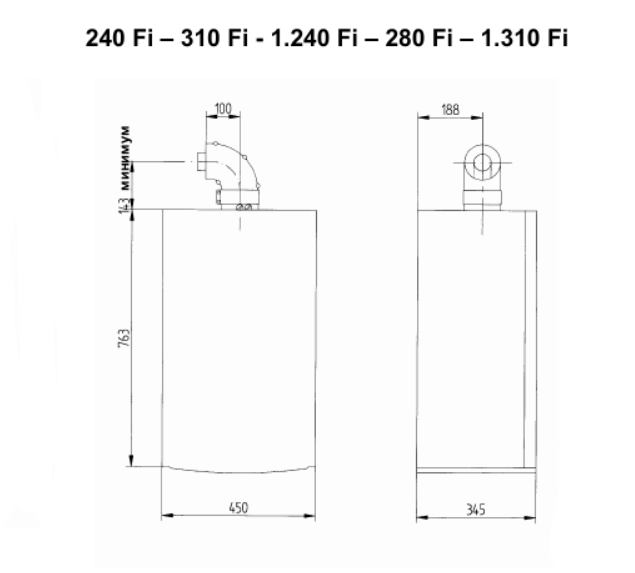 Настенный газовый котел 28 кВт Baxi LUNA 3 280 Fi