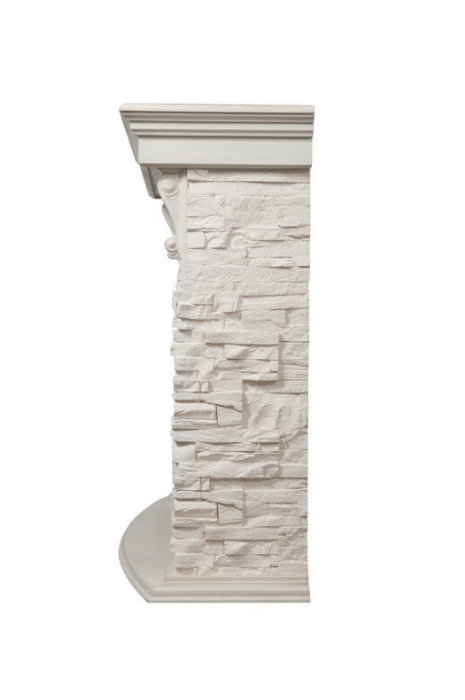 Каминокомплект Electrolux Pietra 26/30S с очагом EFP/P-2620RLS камень белый, шпон беленый дуб