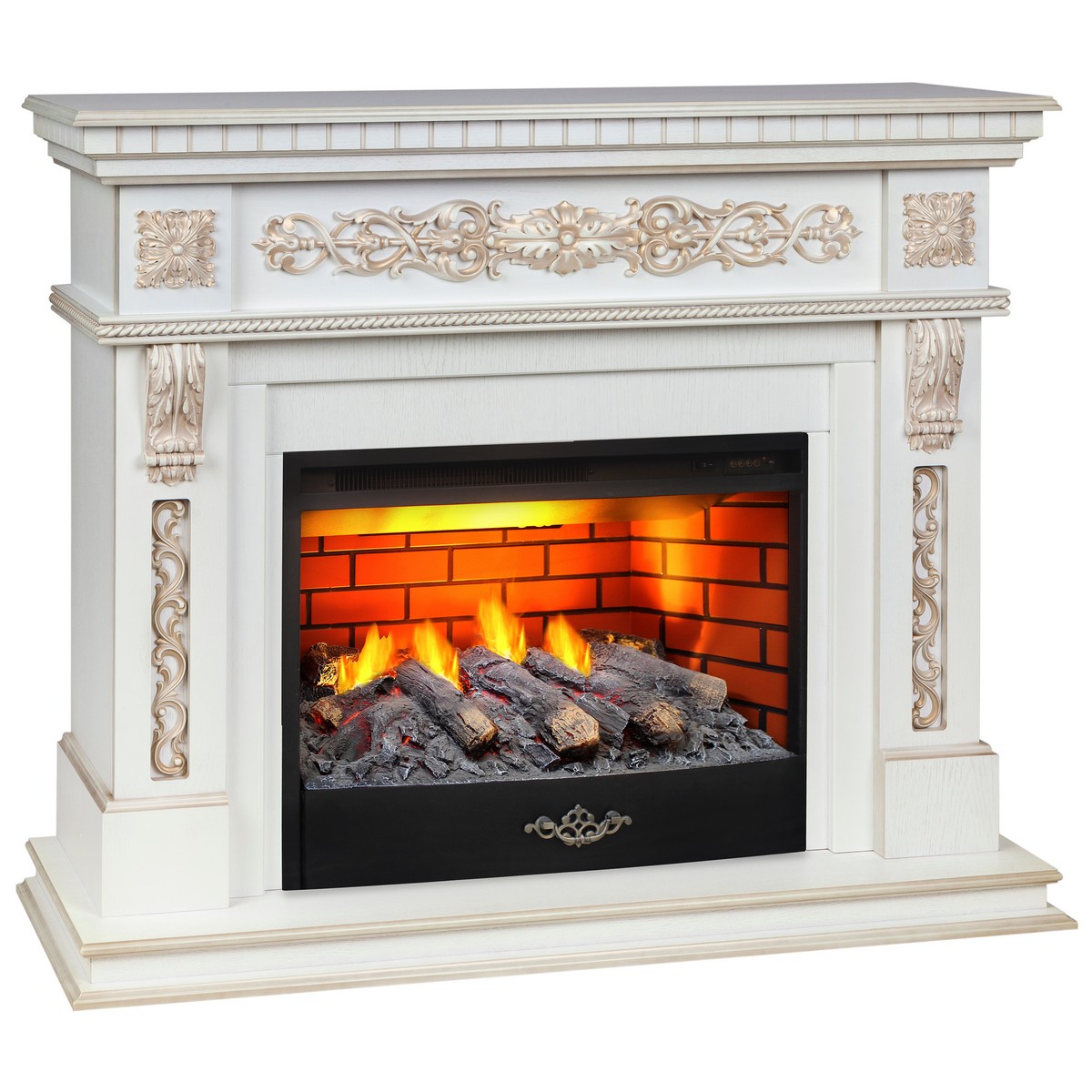 Электрокамин RealFlame  Estella 25,5/26 WT с очагом 3D Firestar 25,5