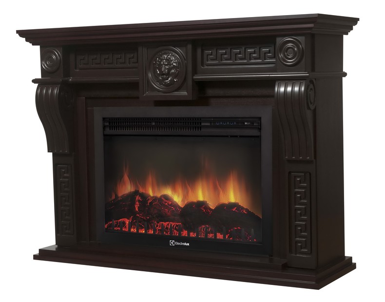 Каминокомплект Electrolux Vittoriano 26/30 с очагом EFP/P-2620RLS темный дуб