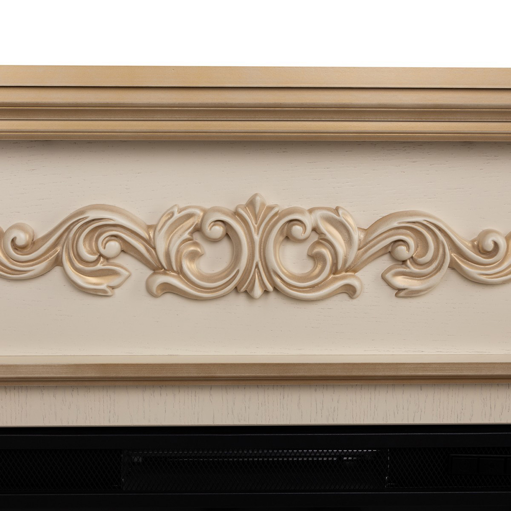 Электрокамин RealFlame  Silvia 26 WT-619G с очагом Moonblaze Deluxe Brass