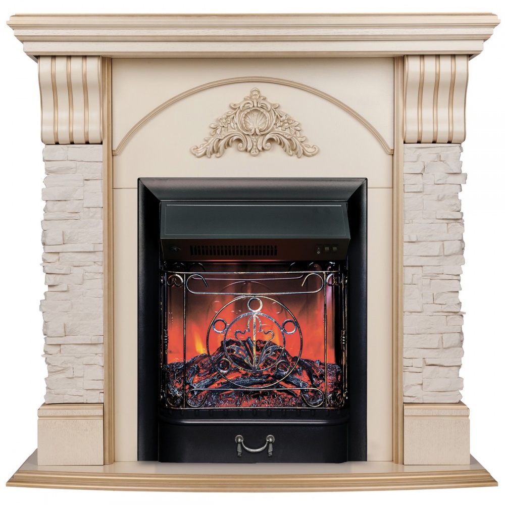 Электрокамин RealFlame  Athena WT с очагом Majestic Lux Black