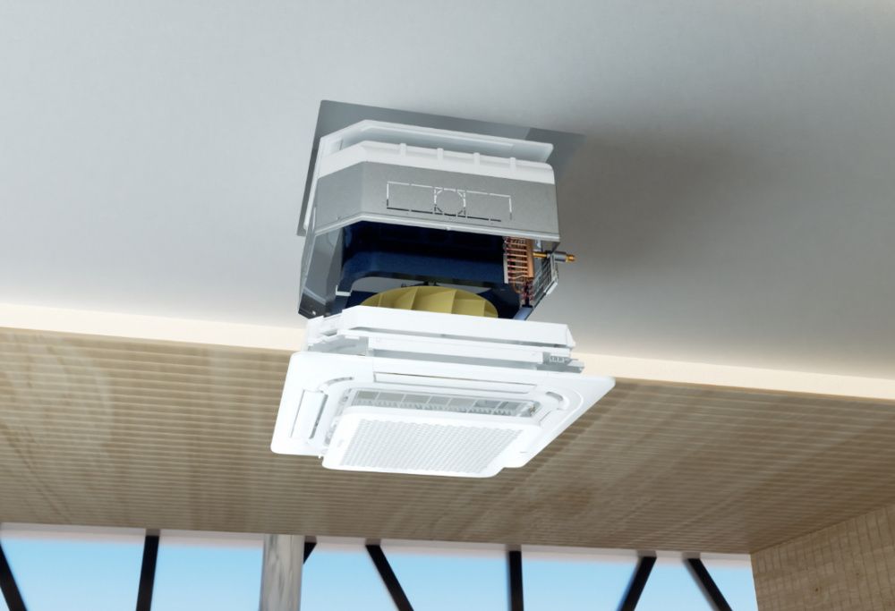 Сплит-системы Hisense кассетного типа серии HEAVY CLASSIC 2022 AUC-60HR4SKA/AUW-60H6SP1