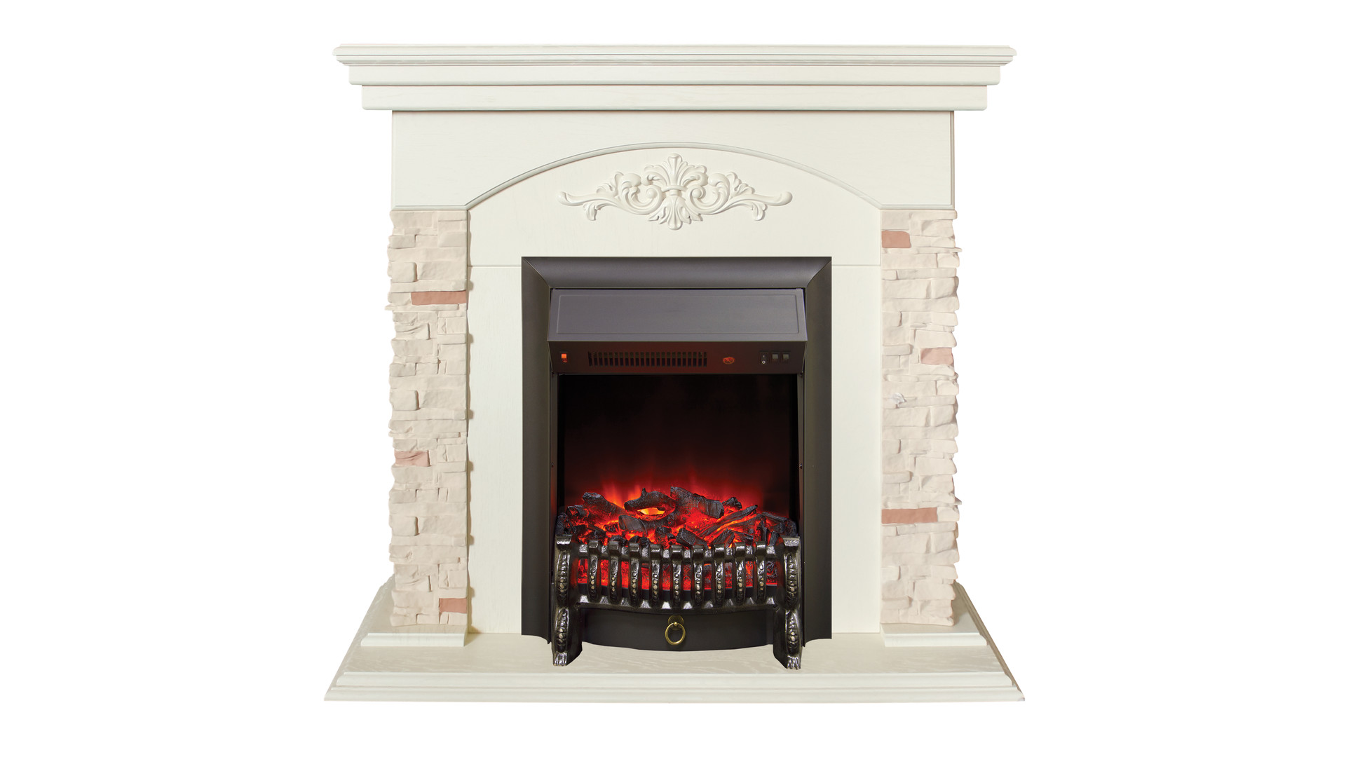 Электрокамин RealFlame  Neapolis WT с очагом Fobos Lux BL S