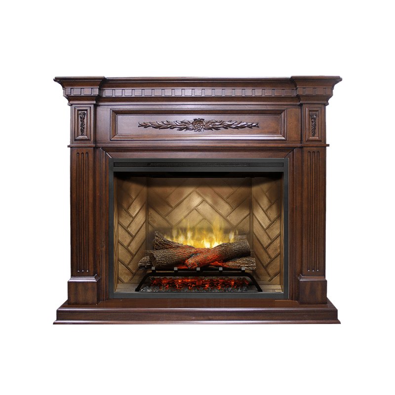 Каминокомплект Dimplex Luxemburg - Темный орех с очагом Revillusion RBF30