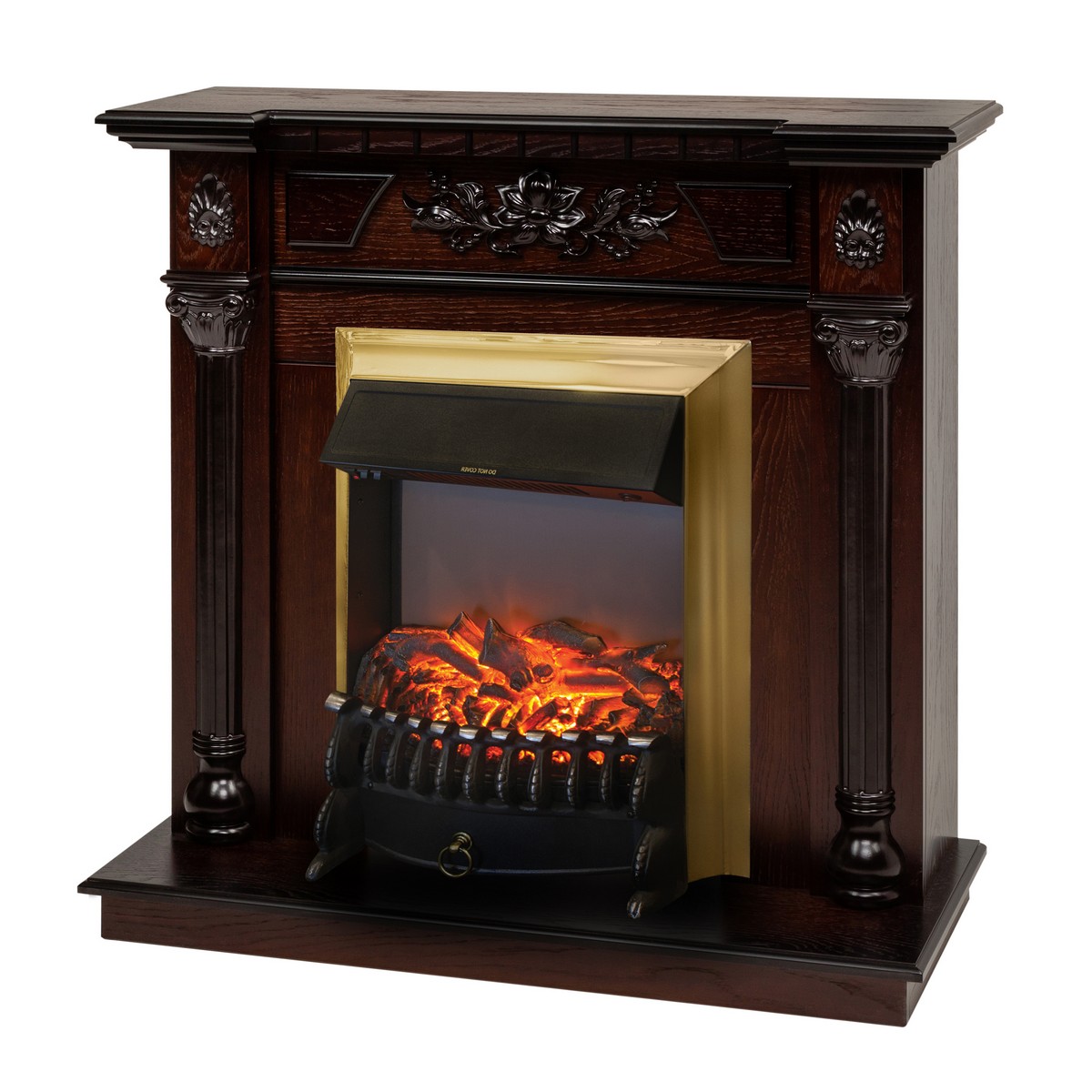 Электрокамин RealFlame  Dacota AO с очагом Fobos Lux Brass