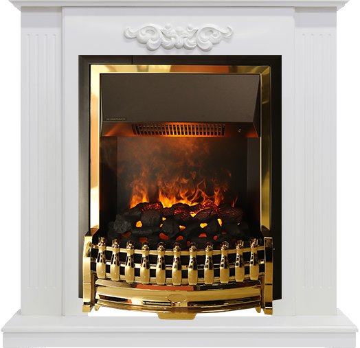 Каминокомплект Dimplex Lumsden - Белый дуб с очагом Atherton