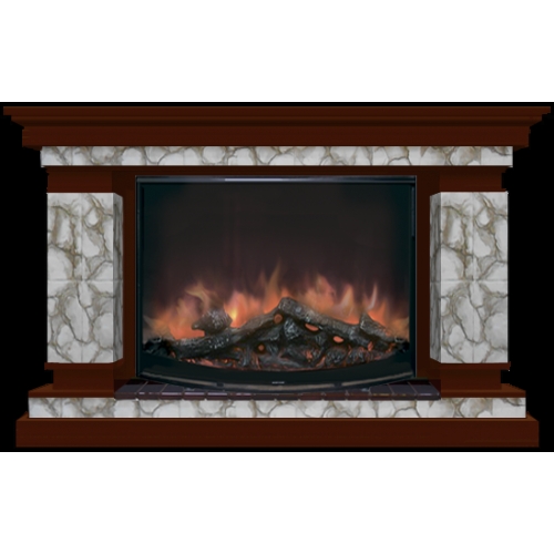 Каминокомплект Glenrich Лорд 36 (Rondo S36) карелия красное дерево