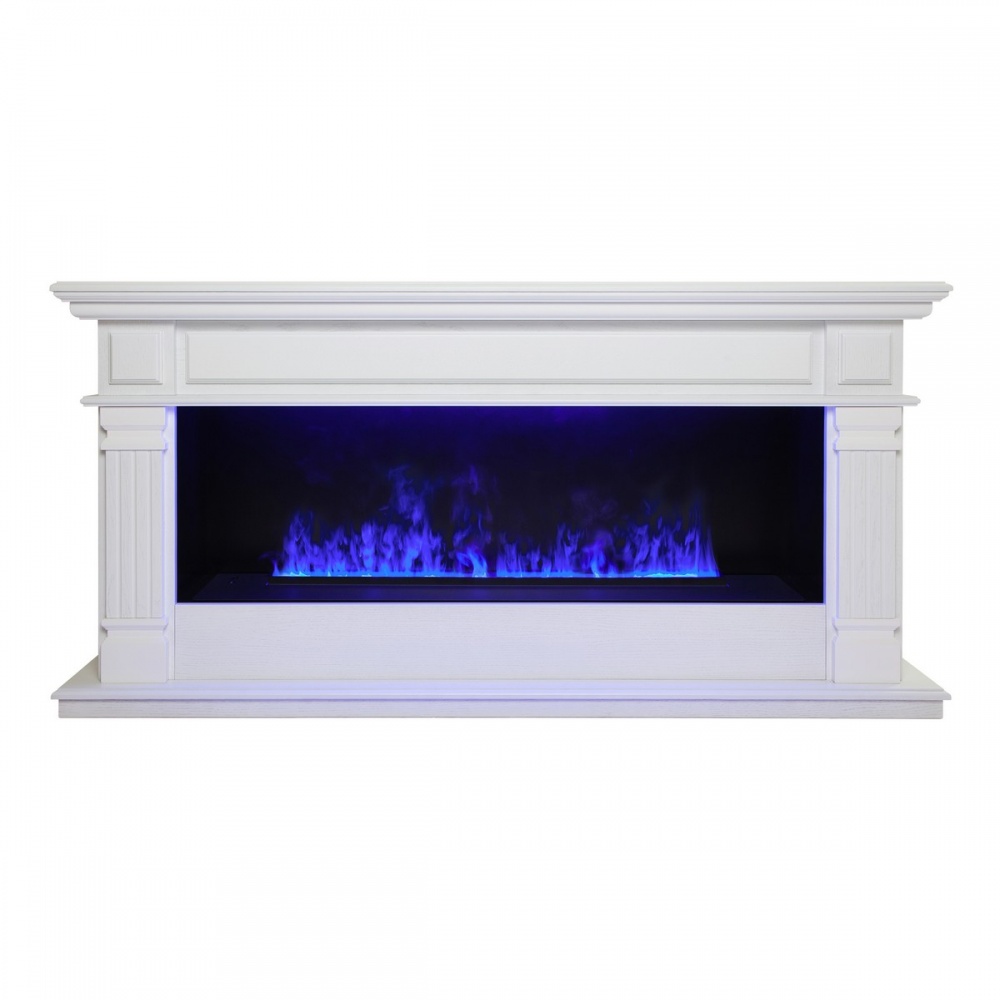 Электрокамин RealFlame Islandia CST1000 WT с очагом 3D Cassette 1000 LED RGB