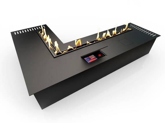 Автоматический биокамин ZeFire М 1000x1400 угловой