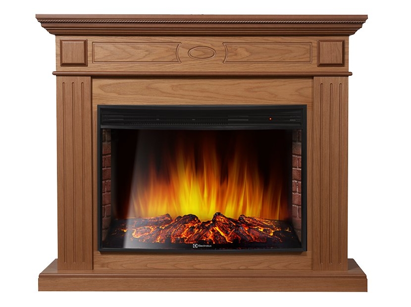 Каминокомплект Electrolux Bianco 30 с очагом EFP/P-3320RLS шпон дуб