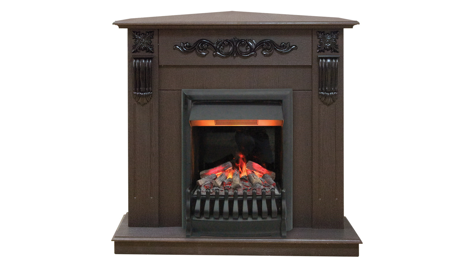 Электрокамин RealFlame  Dominica Corner STD DN с очагом 3D Oregan