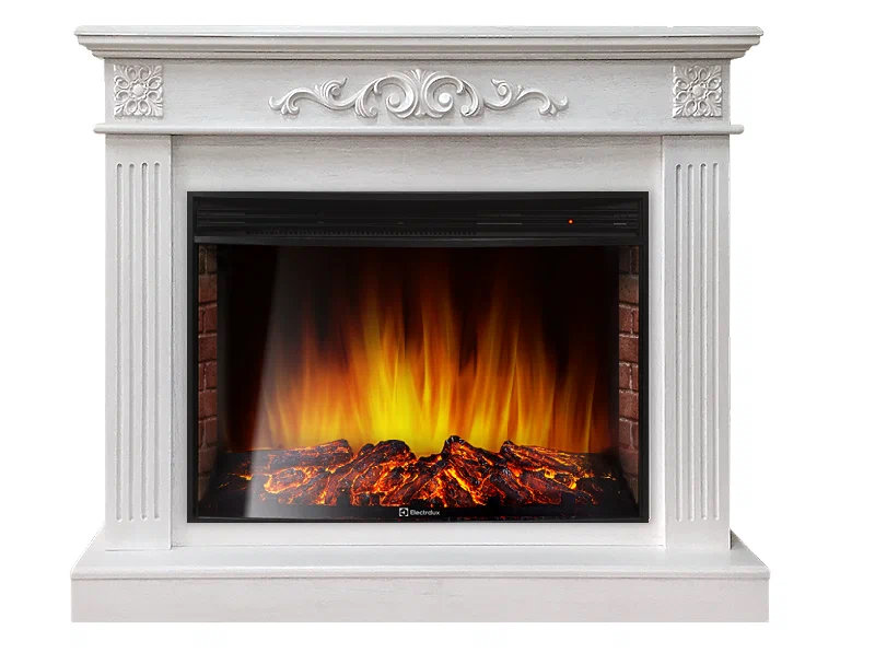 Каминокомплект Electrolux Noce 25 с очагом EFP/P-2720RLS шпон белёный дуб