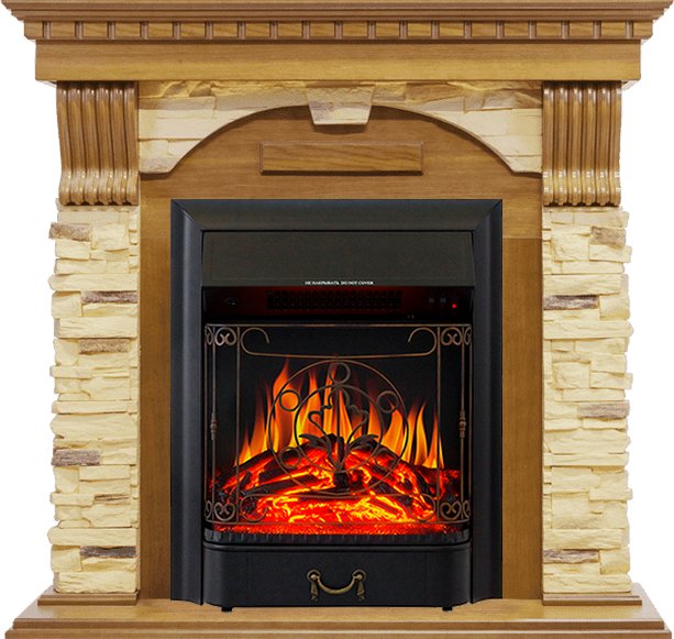 Каминокомплект Royal Flame  Dublin -  Дуб / Сланец с очагом Majestic FX Black