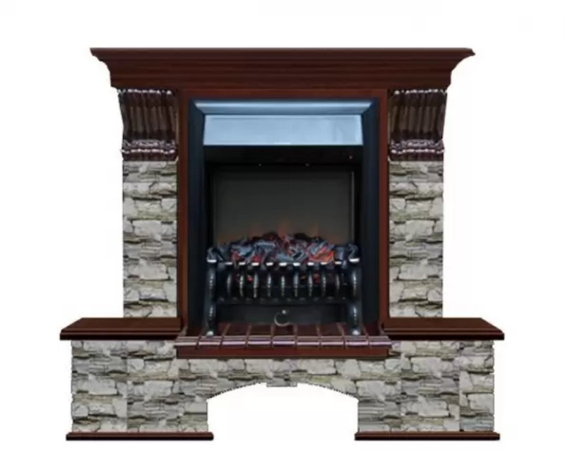 Каминокомплект Glenrich Бостон К Алтай (Fobos) дуб