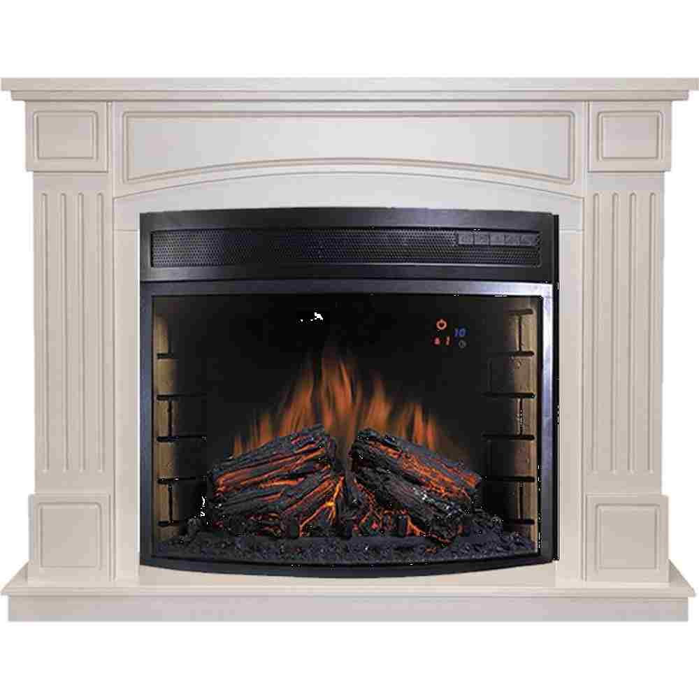 Каминокомплект Royal Flame  Boston - Алебастр с очагом Dioramic 28 LED FX