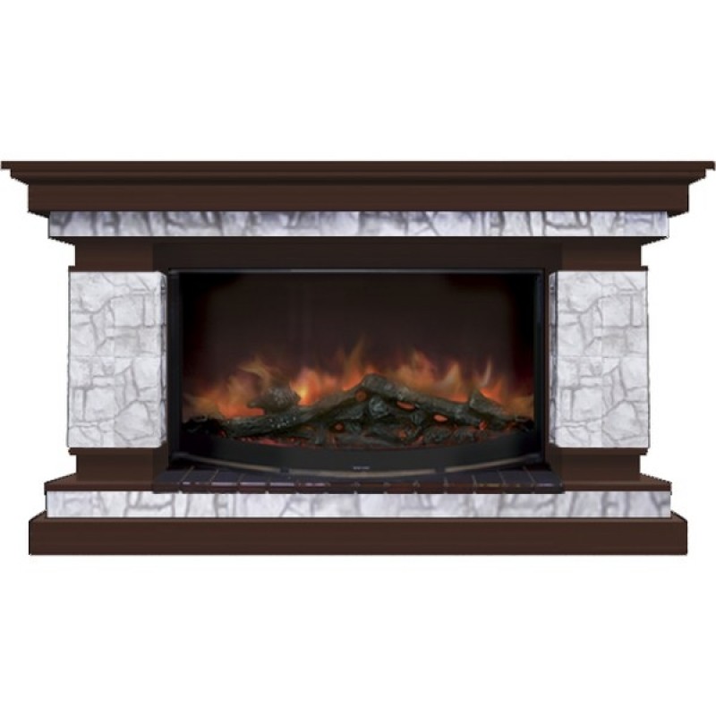 Каминокомплект Glenrich Лорд 86 (Rondo S86) старый город дуб