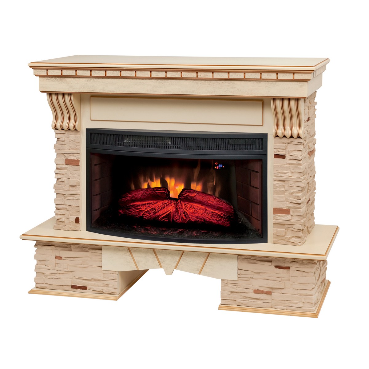 Электрокамин RealFlame  Sorento 33/33W WT с очагом Firespace 33W