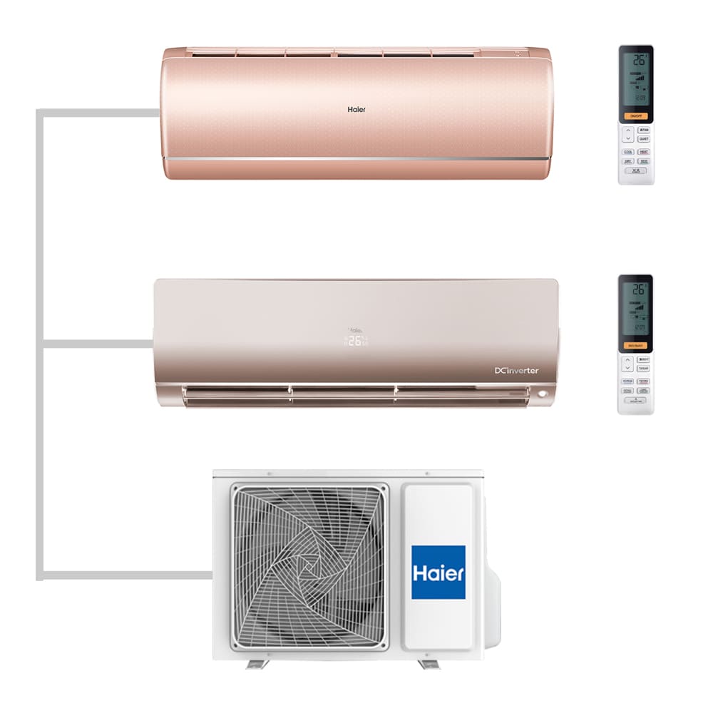 Мульти сплит-система настенная Haier AS25S2SJ2FA-G / AS25S2SF2FA-G / 2U50S2SM1FA-3 Inverter