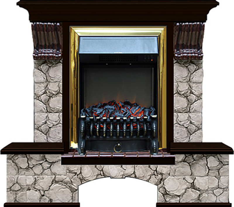 Каминокомплект Glenrich Бостон К Карелия (Fobos) венге