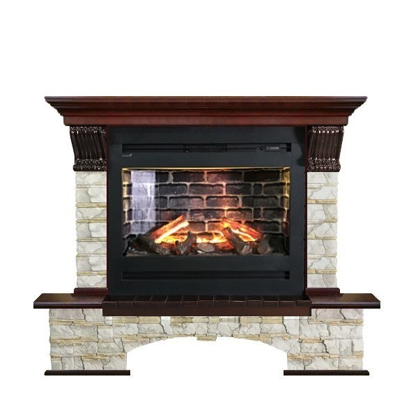 Каминокомплект Glenrich Бостон Rumba 3D дуб