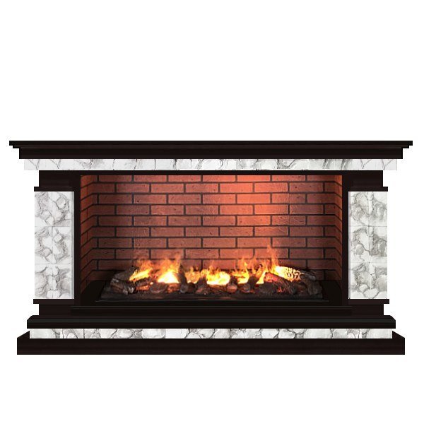 Каминокомплект Glenrich Лорд Salsa 3D венге