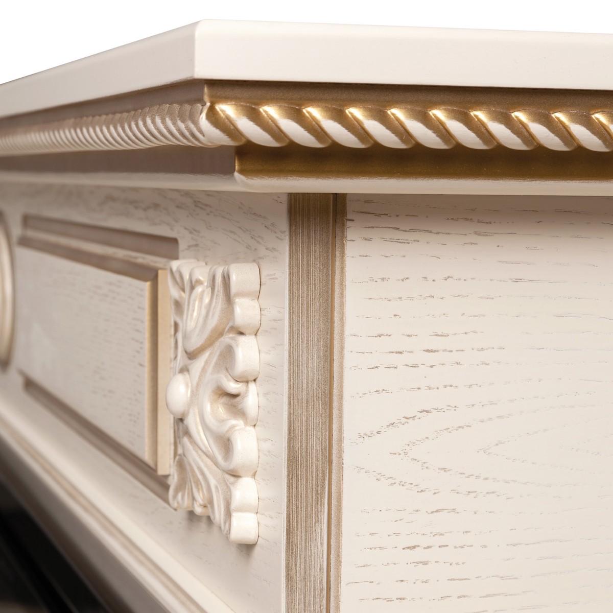 Электрокамин RealFlame Siena 42/BV WT с очагом Beverly 1000