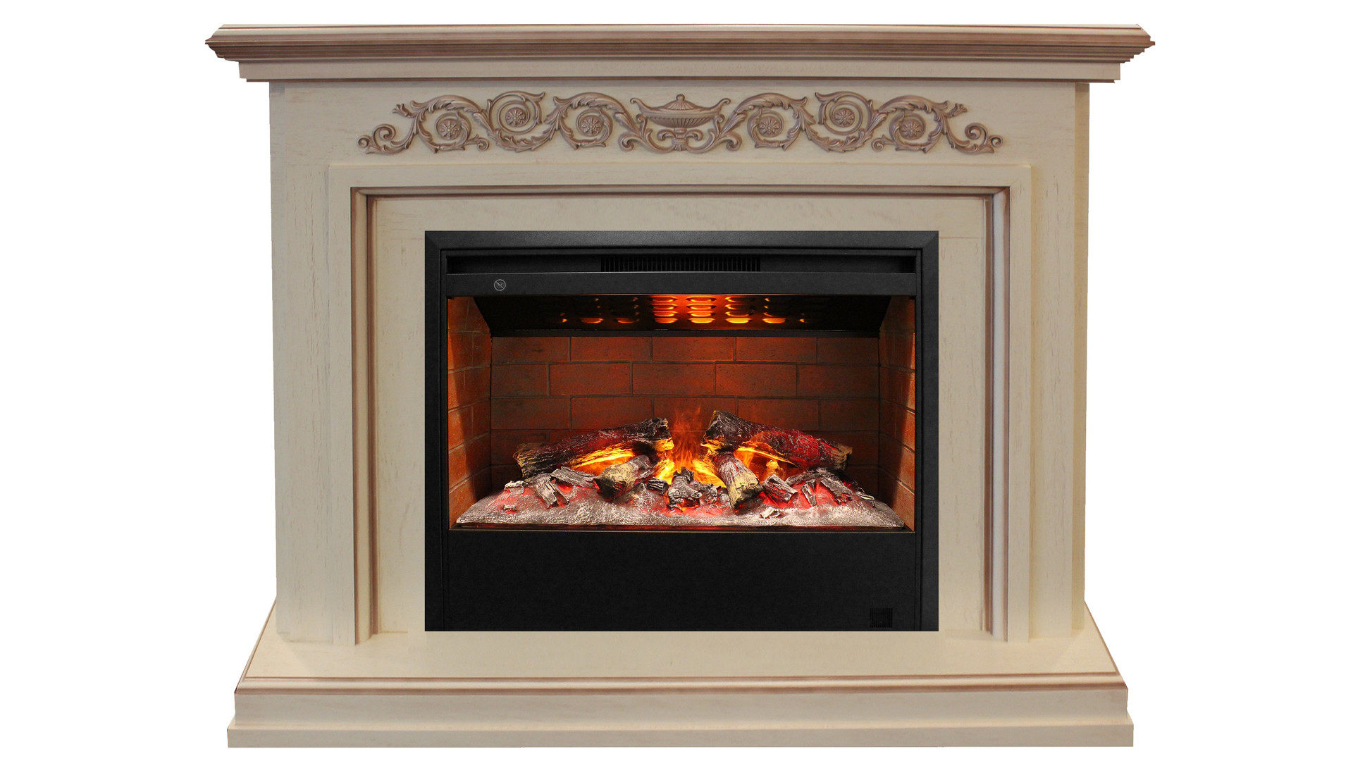 Электрокамин RealFlame  Leticia WT(b) с очагом Helios 26 3D