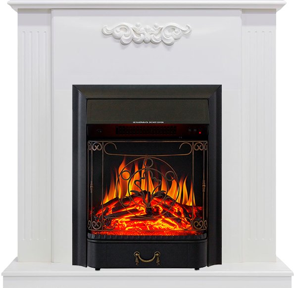 Каминокомплект Royal Flame  Lumsden - Белый дуб с очагом Majestic FX Black