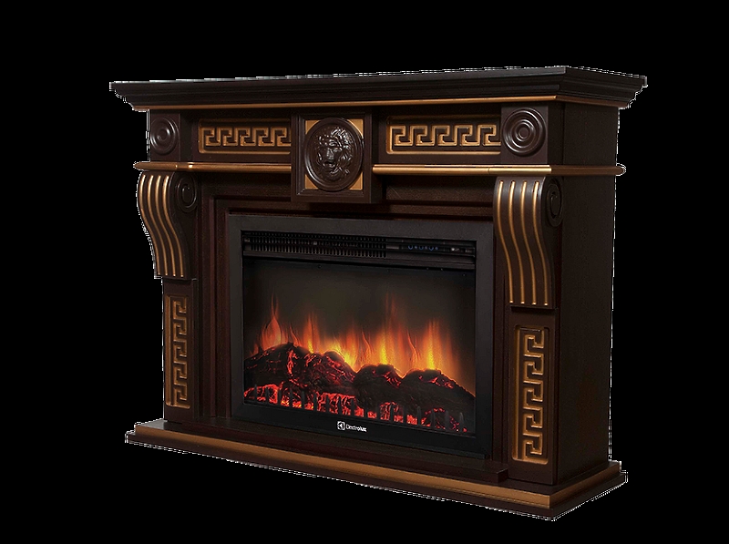 Портал Firelight Vittoriano 30 Темный дуб с золотой патиной