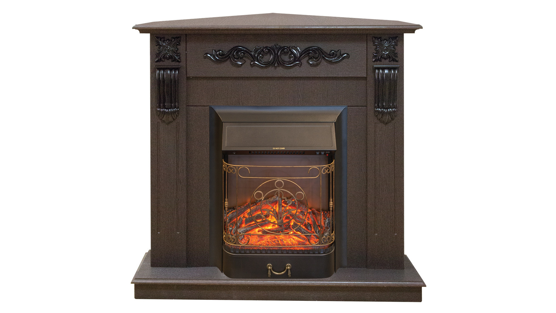 Электрокамин RealFlame  Dominica Corner DN с очагом Majestic Lux BL S