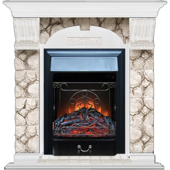 Каминокомплект Glenrich Арочный Карелия (Magestic)