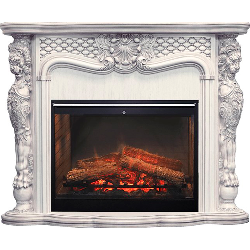 Каминокомплект Dimplex Castle - Слоновая кость с темной патиной с очагом Symphony 30'' DF3020-INT