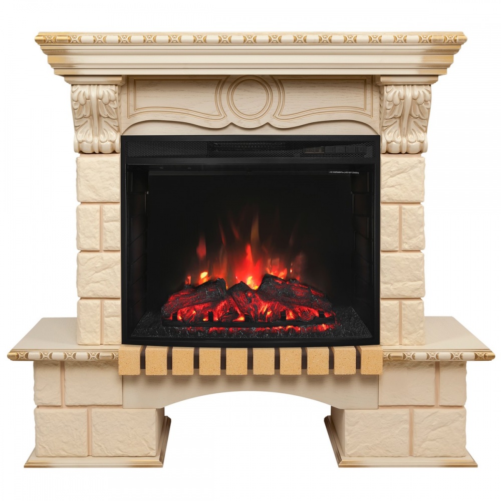 Электрокамин RealFlame Bolero 25/25,5 WT с очагом Evrika 25,5