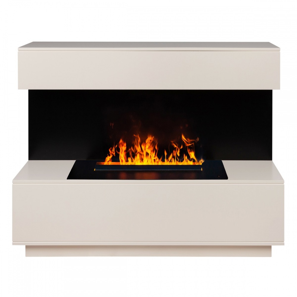 Электрокамин RealFlame  Modern CST630 WT-P614 с очагом 3D Cassette 630 Black Panel