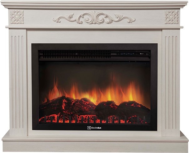 Каминокомплект Electrolux Noce 30 с очагом EFP/P-3020LS шпон белёный дуб