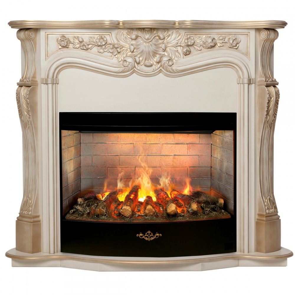 Электрокамин RealFlame  Ellada 33 WT с очагом 3D Firestar 33