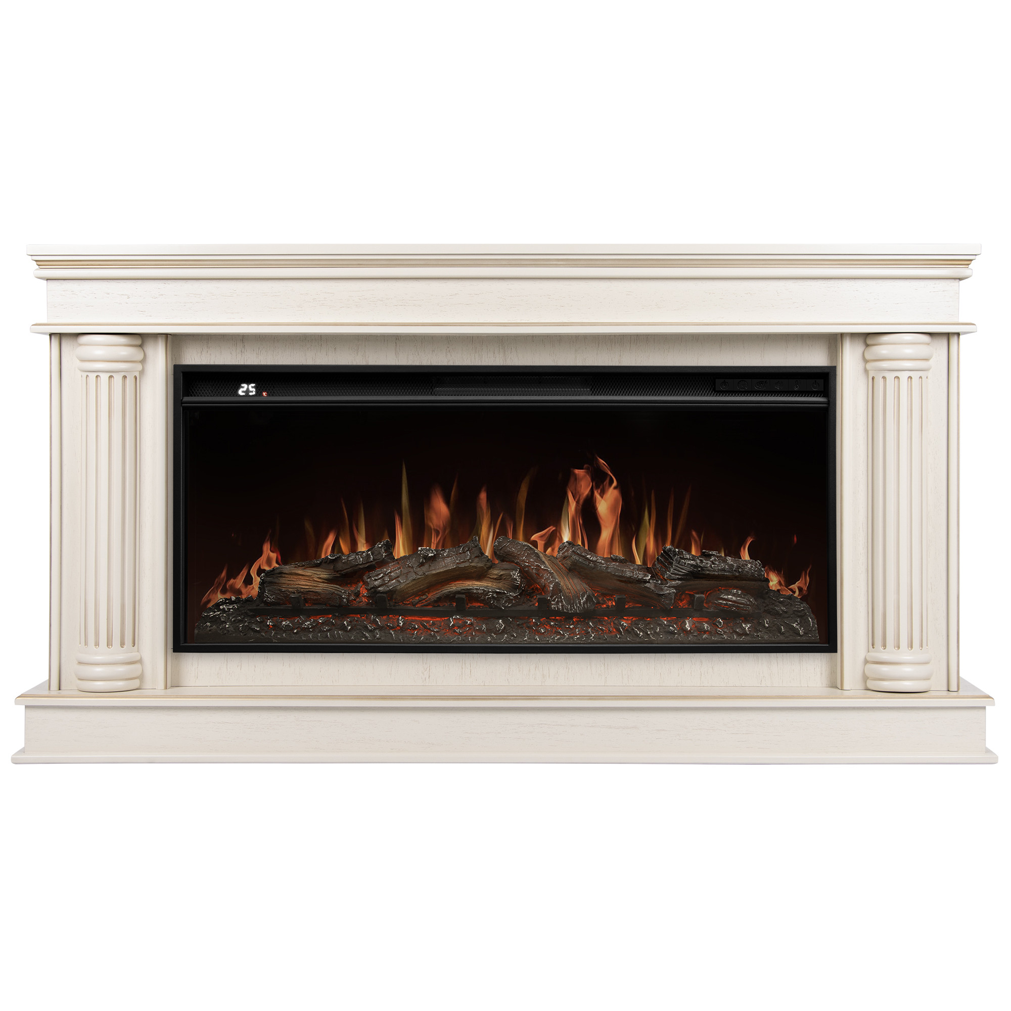 Портал Firelight Olympia 42/40/36, слоновая кость с золотой патиной
