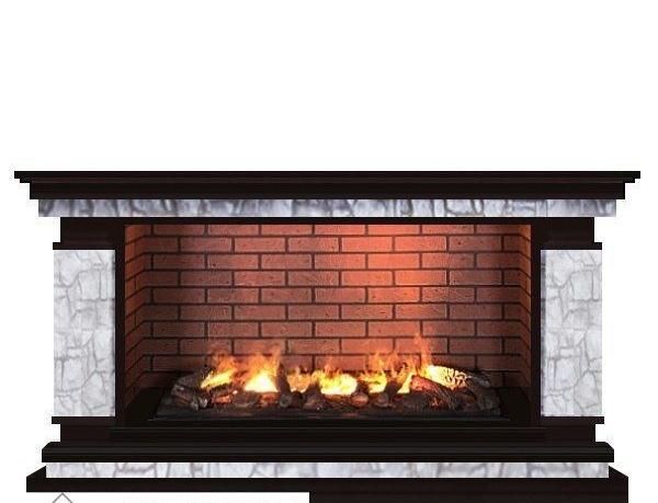 Каминокомплект Glenrich Лорд Salsa 3D Старый город