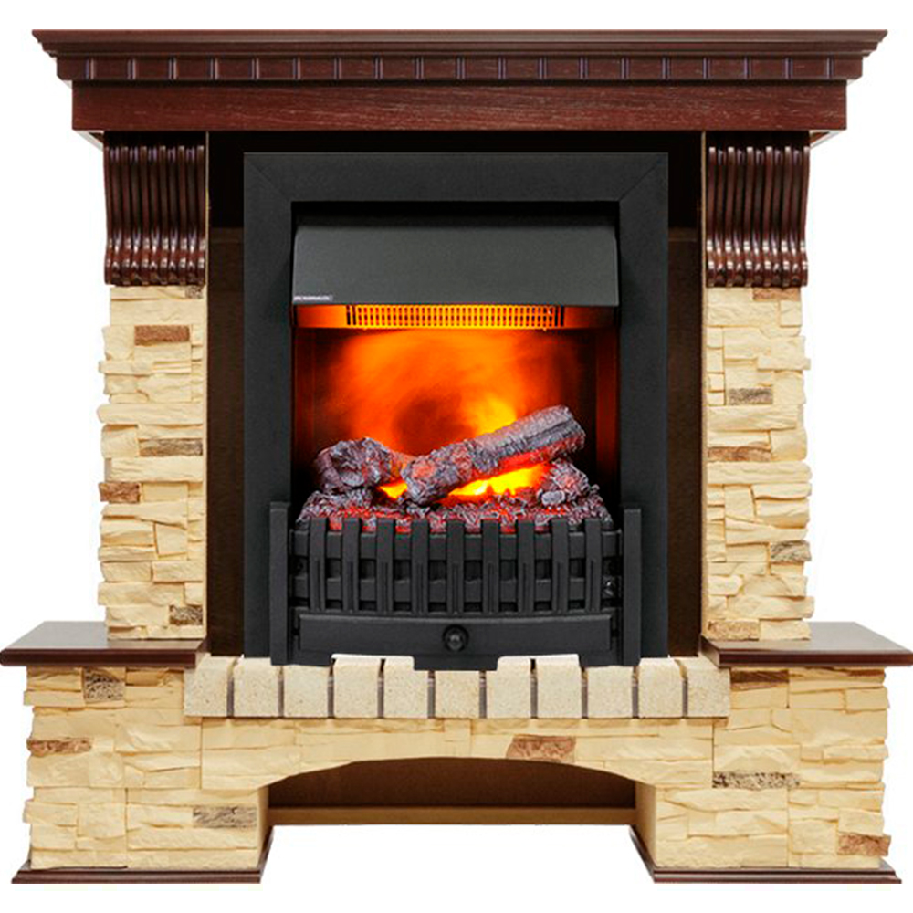 Каминокомплект Dimplex Pierre Luxe - Темный дуб / Сланец (Высота 1050мм) с очагом Danville Black FB2