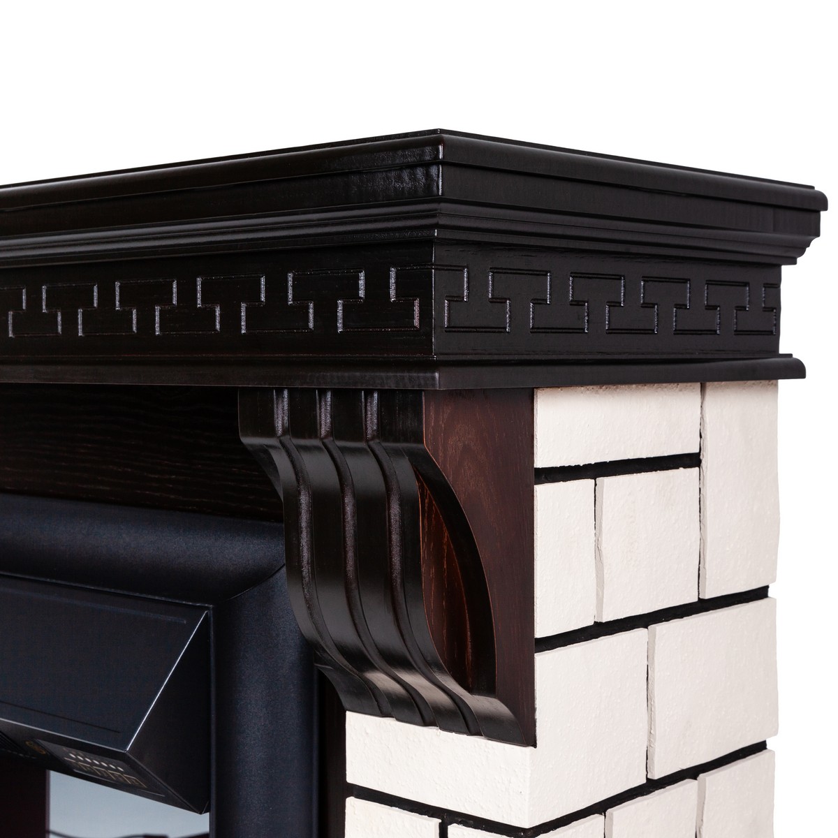 Электрокамин RealFlame  Stone STD AO с очагом Majestic Lux Black