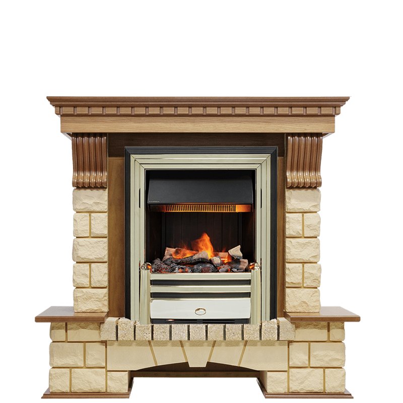 Каминокомплект Dimplex Pierre Luxe - Дуб / Шампань (Высота 1050мм) с очагом Cavendish