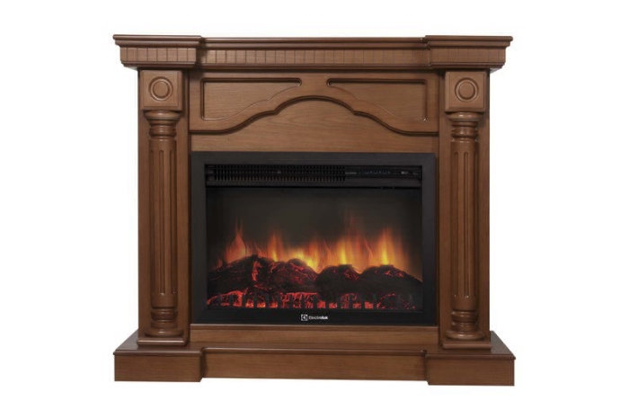 Каминокомплект Electrolux Rome 26/30 с очагом EFP/P-3020LS шпон дуб