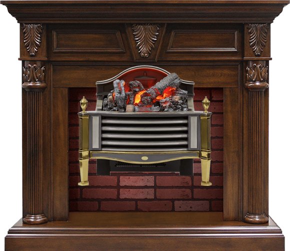 Каминокомплект Dimplex Sheffield - Темный орех с очагом Rothesay