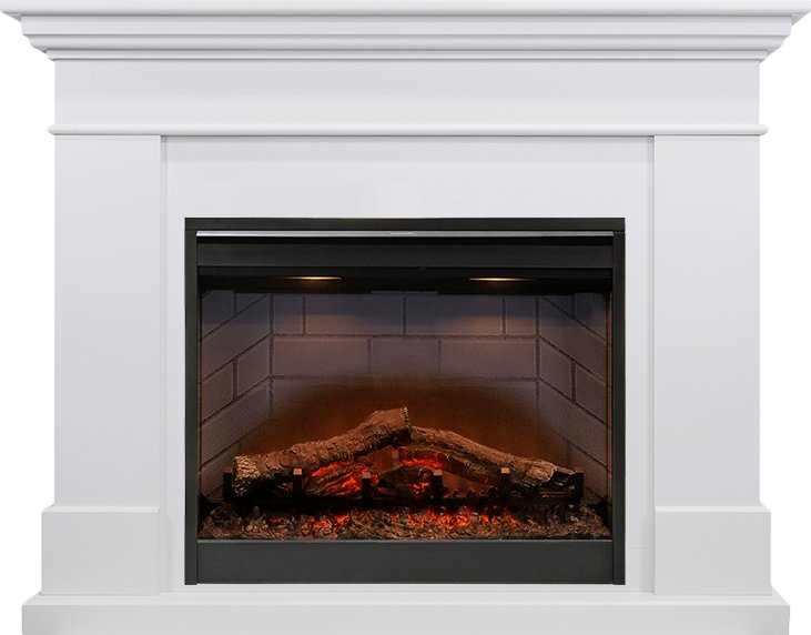 Каминокомплект Dimplex California - Алебастр (Высота 1005мм) с очагом Symphony 26'' DF2608-INT