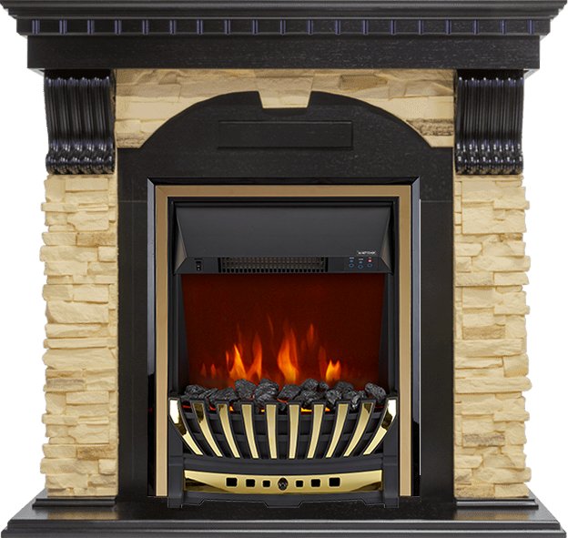 Каминокомплект Royal Flame  Dublin - Венге / Сланец с очагом Aspen Gold